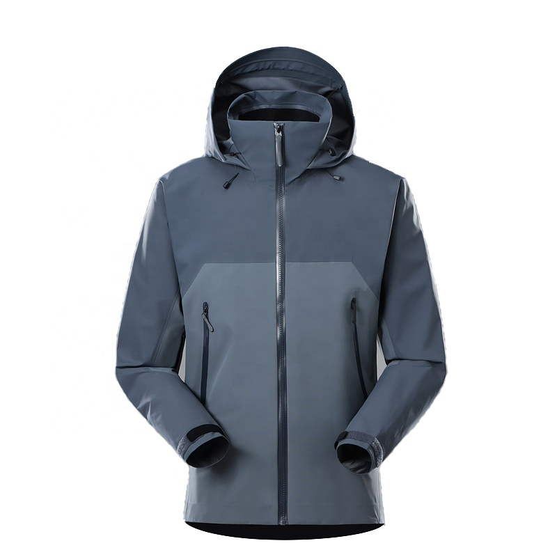 Customized Logo Waterproof Windbreaker Lightweight Men 3 Layer Shell Waterproof Jacket