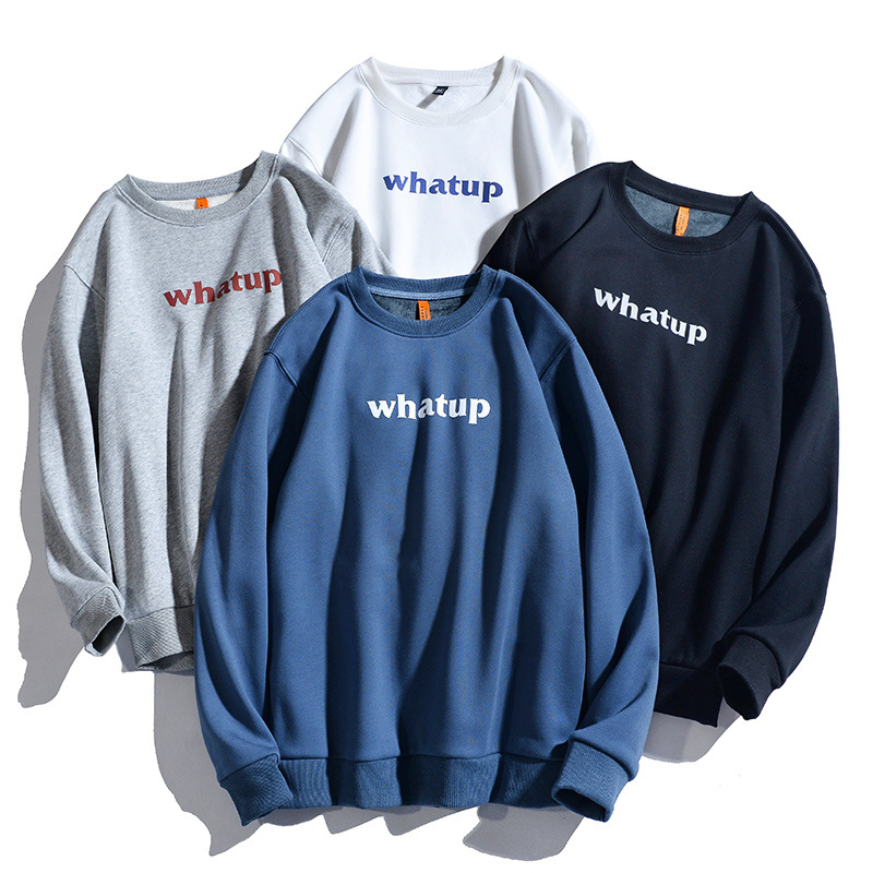 Popular Unisex 100% Cotton Sweatshirts Costom Logo Hoodies Crewneck Sweatshirt