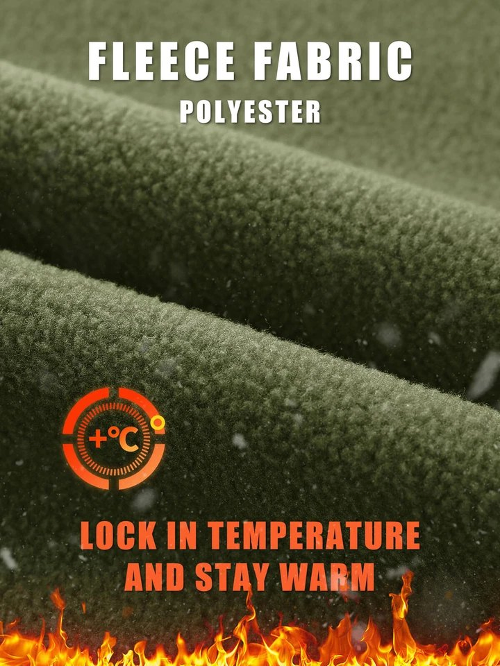 Conmr Tactical Fleece Jacket Men's Windproof Warm Outdoor Coat