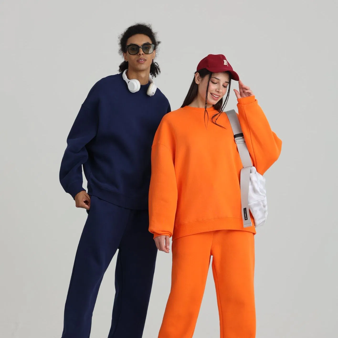 Wholesale 350g Unisex Crew Neck Long Sleeve Hoodie Men's Sweatshirt Custom Logo OEM ODM Print Embroidery