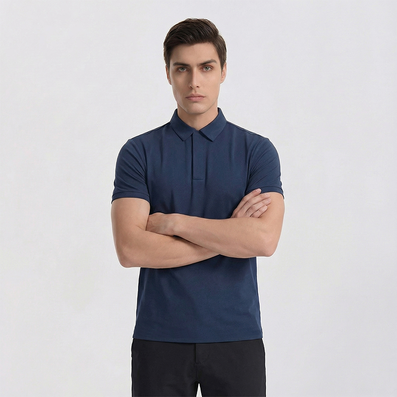 High Stretch Quick Dry Golf Man Polo Shirt for Sporting Casual