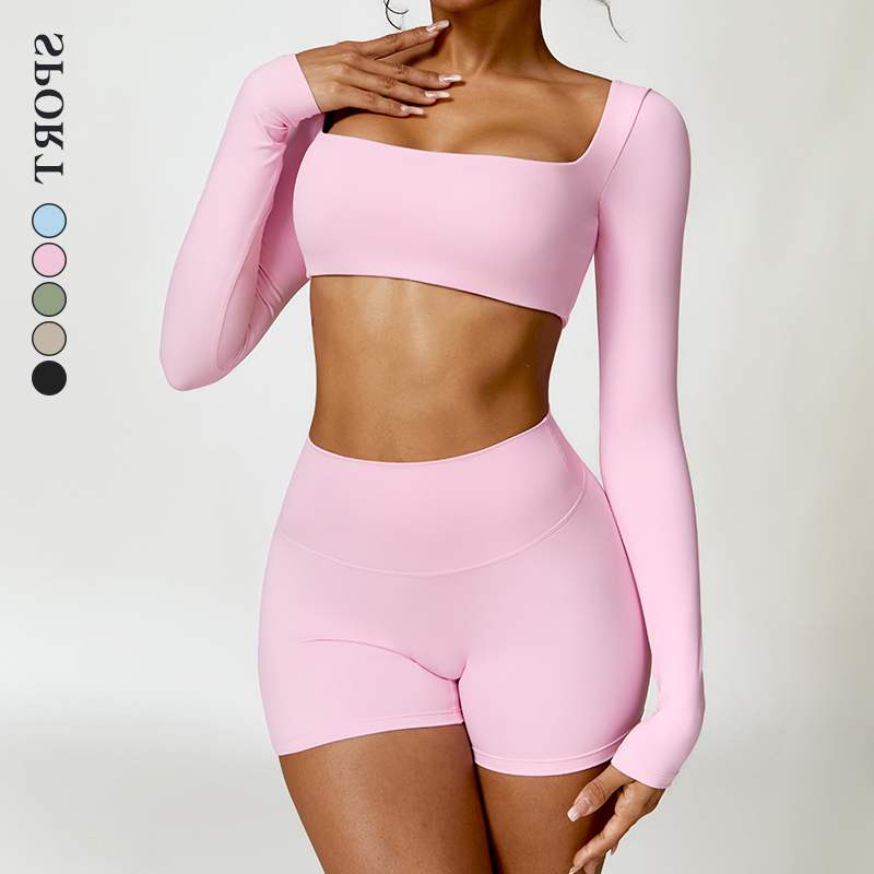 Sportswear High Waist Fitness Gym Clothing 2 Piece Tracksuit Yoga Sets