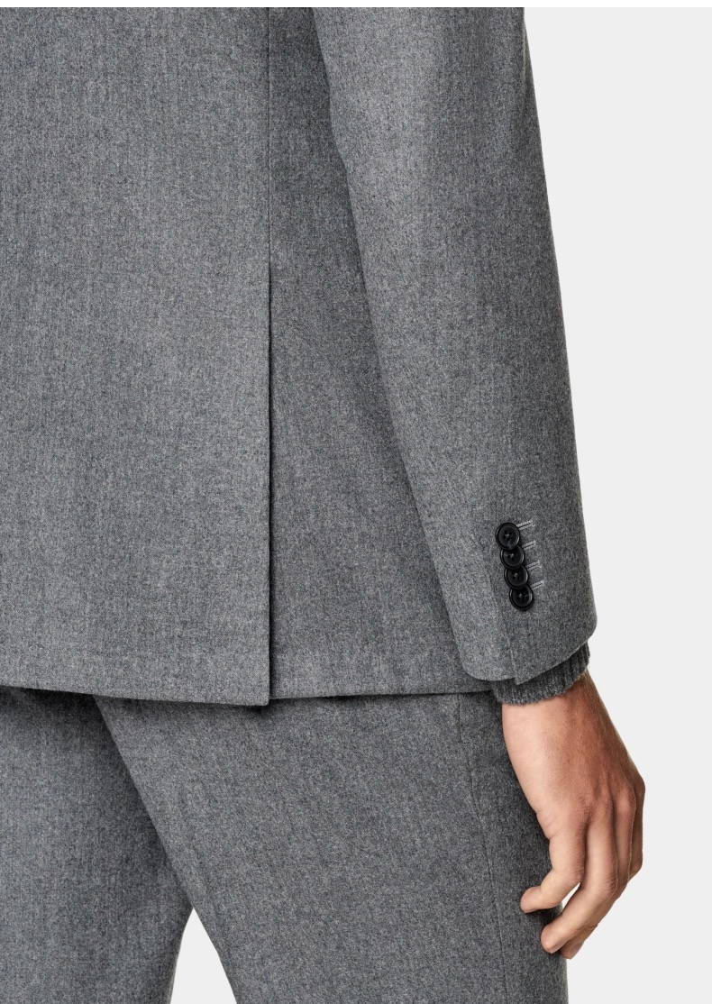 Wholesale Luxury Two Piece Men's Formal Suits Set Lapel Collar Single Breast Merino Wool Blazer for Business Man