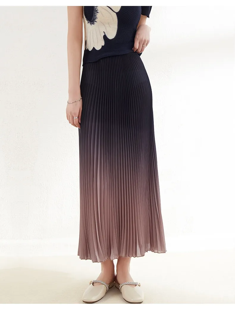 Pleated High Waist Skirt 3