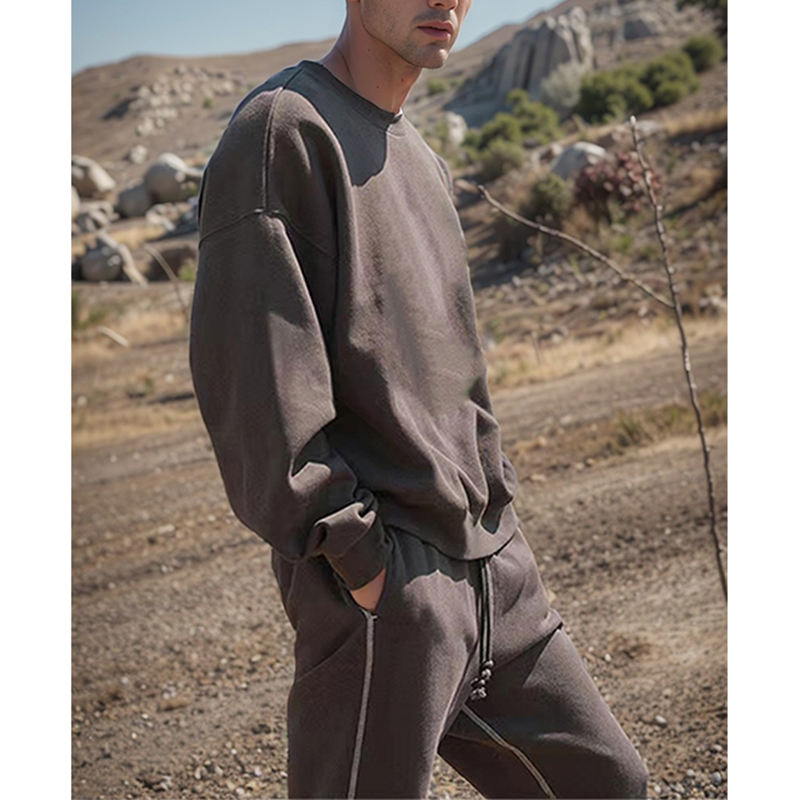 Unisex Custom Logo Crewneck Hoodie Sweatshirt Streetwear Pullover