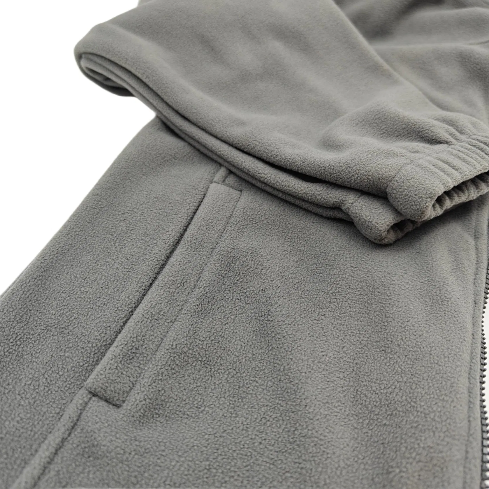 Men's Lightweight Full Zip Soft Polar Fleece Jacket Outdoor Recreation Coat with Zipper Pockets