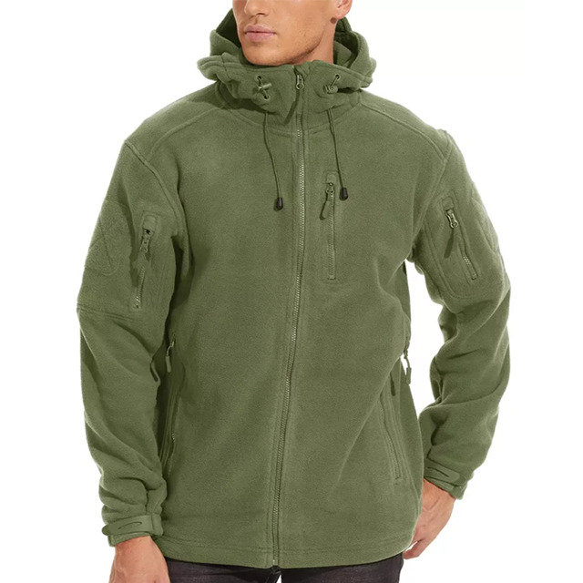 Conmr Tactical Fleece Jacket Men's Windproof Warm Outdoor Coat