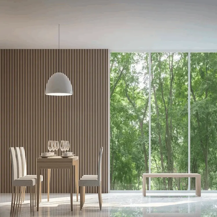 China Modern Grey WPC Fluted Wall Panel – Waterproof & Stylish Interior Cladding Manufacturers, Manufacturer