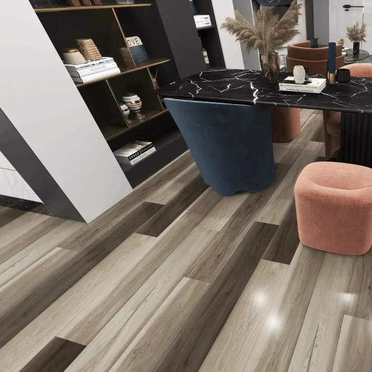 Custom Waterproof SPC Flooring 4-6mm Click - Durable for Living Room/School/Bathroom Manufacturer, Factories