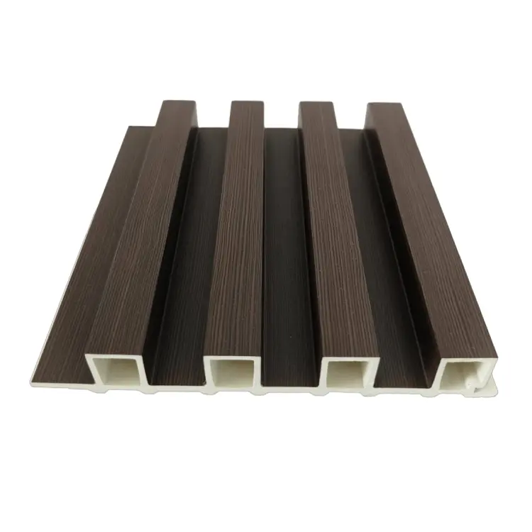China Modern Grey WPC Fluted Wall Panel – Waterproof & Stylish Interior Cladding Manufacturers, Manufacturer
