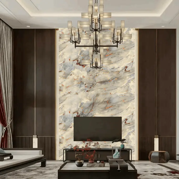 Wholesale UV Panel for Conference Rooms Scratch Resistant UV Panel Stain Resistant PVC Marble Panel Manufacturers, Factories