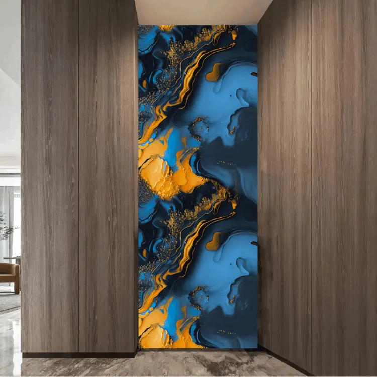 Custom Scratch - resistant UV Coated Realistic UV Marble Sheet PVC Marble Board Manufacturers, Factories