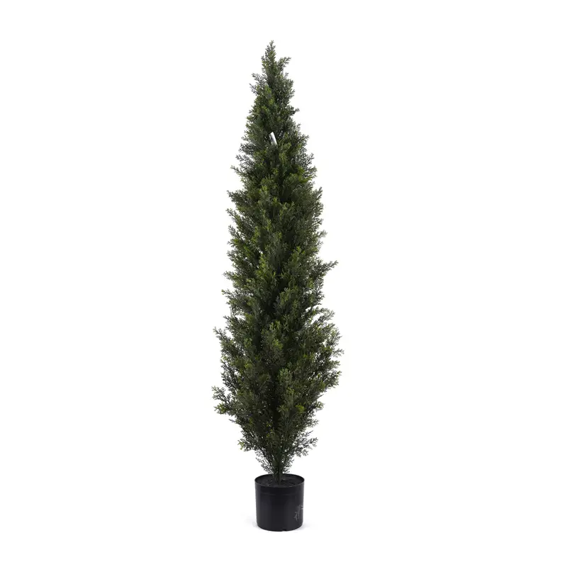 Wholesale 5FT Hot Sale Cedar Topiary Christmas Trees For Outdoor Decor Artificial Cypress Tree Fake Evergreen Plants Manufacturer, Factories