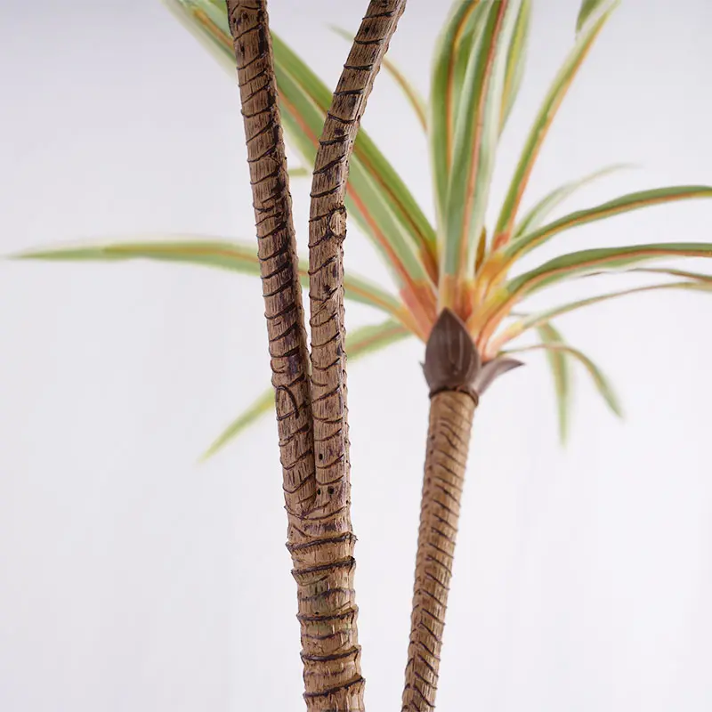 China Artificial Plants tree planting pot H185cm Potted Dracaena marginata PEVA Leaf 7 heads and 162 leaves detachable white and green natural ecology Supplier, Suppliers