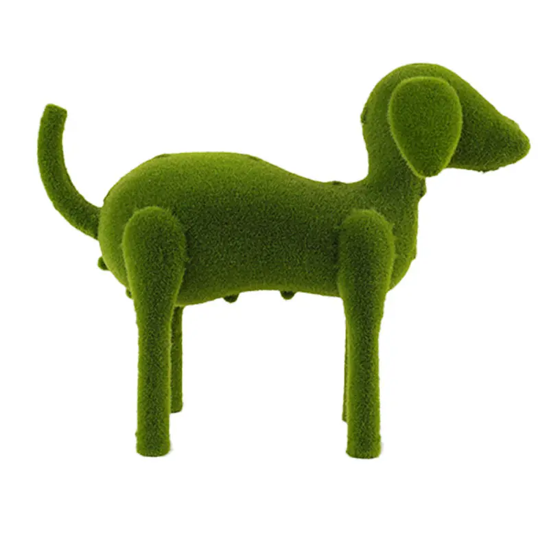 Faux Plant Puppy Display