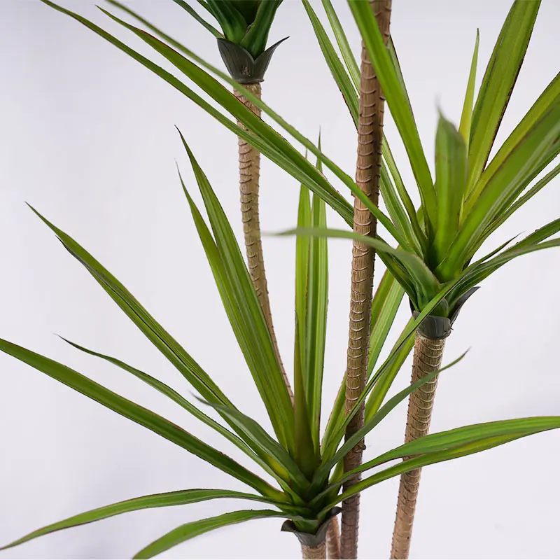 Wholesale Artificial Greenery Wholesale H120cm Detachable Artificial Dracaena 4 Stems 90 Leaves No Maintenance Long Lasting Decor Greenery Pot Supplier, Factories