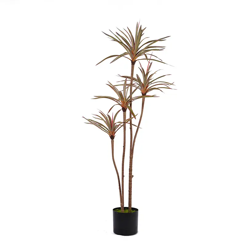 China Trending Now H120cm Artificial Greenery PEVA Leaf 4 Stems and 90 Leaves Detachable Realistic Touch for Office Lobbies Decoration Supplier, Suppliers