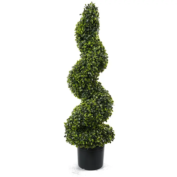 China High Quality Green H90cm Three Tier Milan Simulation Spiral Potted Tree Evergreen and Maintenance Free for Both Indoor and Outdoor Use Manufacturer, Factory