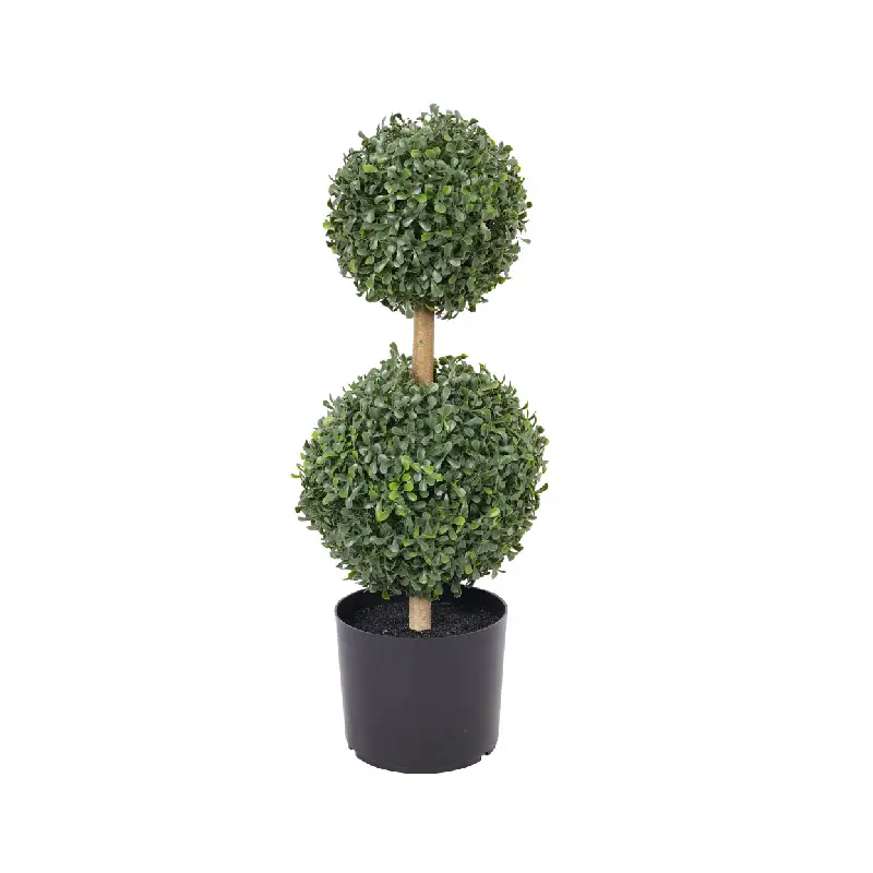 Wholesale Artificial Topiary Ball Tree in Pot UV Resistant Waterproof Faux Plant for Garden Hotel Indoor Outdoor Decor Suppliers, Factory