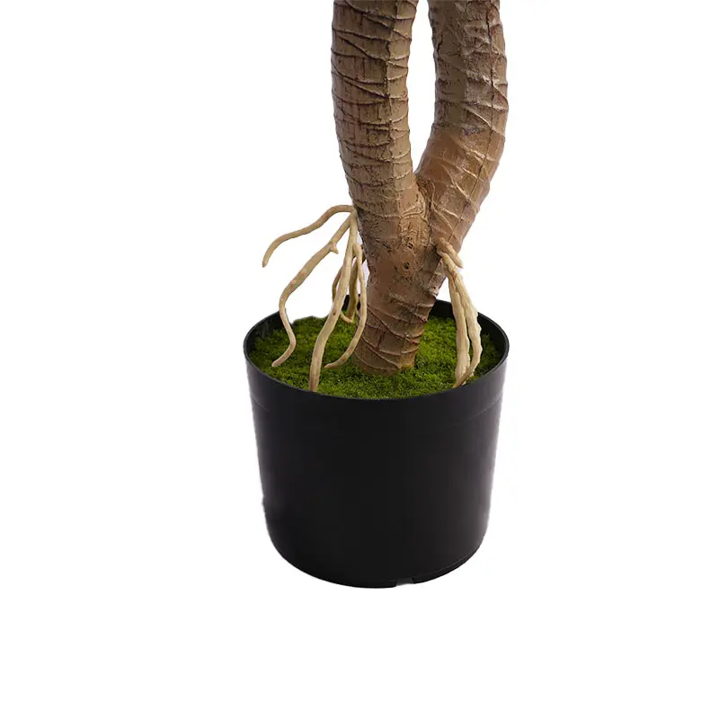 Wholesale Artificial plants H120cm Red Green Plastic Dracaena Single Pole 2 Heads 78 Leaves Potted Plant Indoor  Outdoor Decoration Manufacturer, Factories