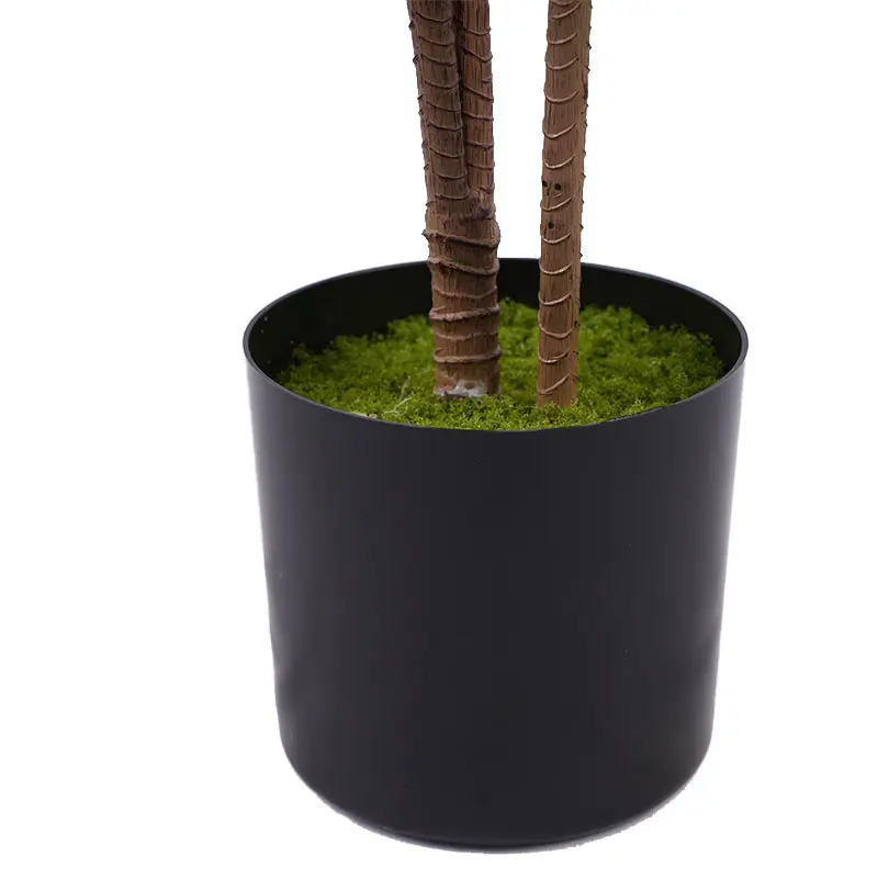 Wholesale Artificial tree H90cm Artificial Dracaena Potted Plant White Green 3 Stems 45 Leaves Living Room Landscaping Office Decor Plastic Greenery Suppliers, Factories