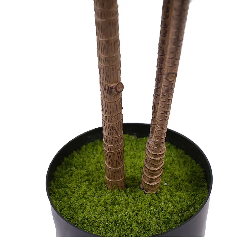 Wholesale Factory direct sales H120cm Detachable Artificial Dracaena Plant White Green 4 Stems 90 Leaves Potted Plastic Greenery Ideal Decor for Indoor and Outdoor Supplier, Suppliers