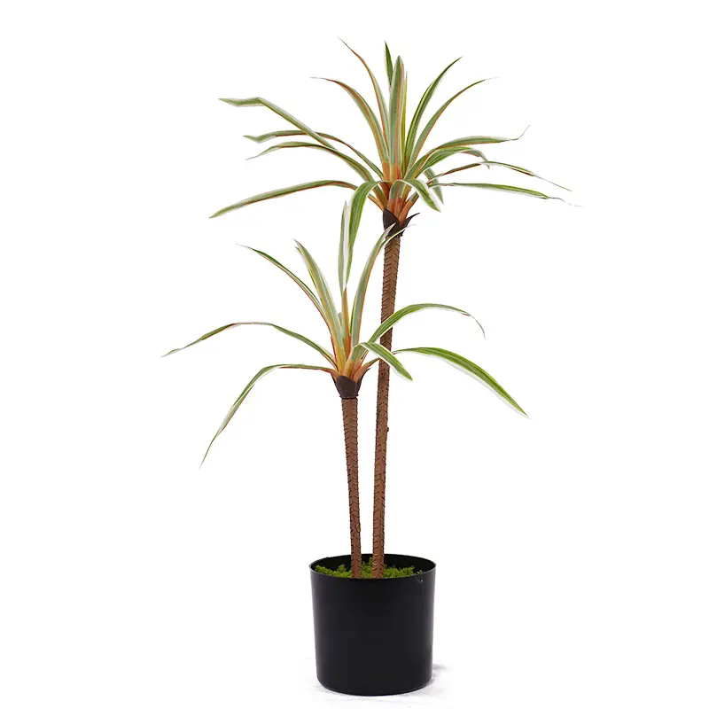 Wholesale H60cm Low Maintenance Dracaena marginata Artificial Plants tree  With Pot  for Modern Home and Office Interior Design