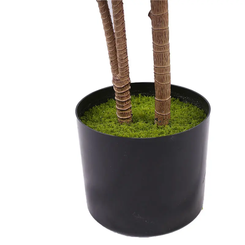 Wholesale Gardening plants H120cm Detachable Red Green Dracaena 4 Stems 90 Leaves Plastic Greenery Modern Space Decor Easy to Assemble Manufacturer, Supplier