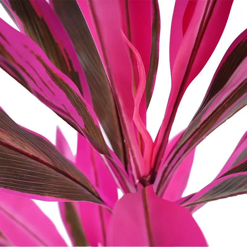 China H90cm Cordyline fruticosa leaves in pot Purple-green  simulated texture Suppliers, Factories