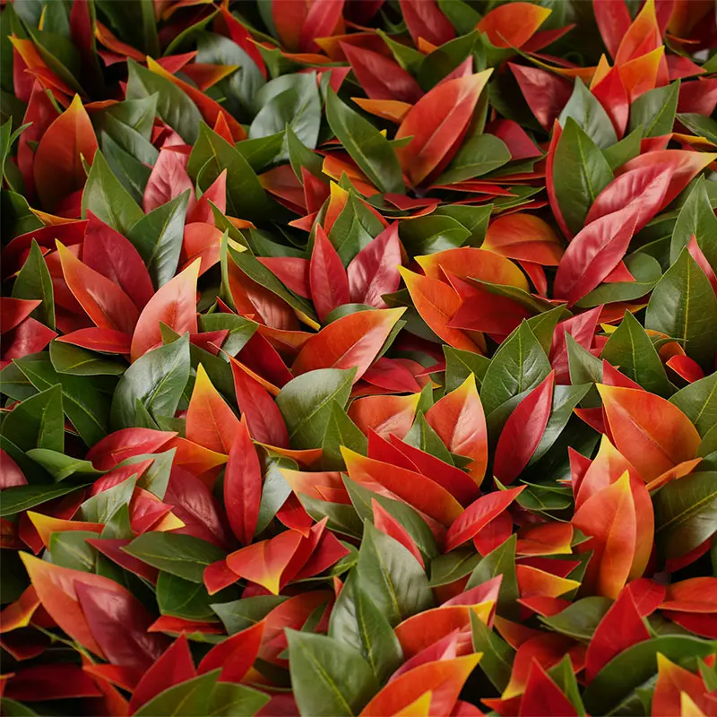 Wholesale Friendly Retractable Photinia Hedge H120cm 1310 Leaves Outdoor Decoration