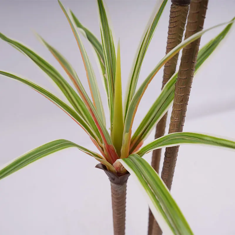 Wholesale Customization Available Artificial Plants Tree H90cm Dracaena marginata Planting Pot 3 Stems and 45 Leaves Green Home Office Decor Suppliers, Factories