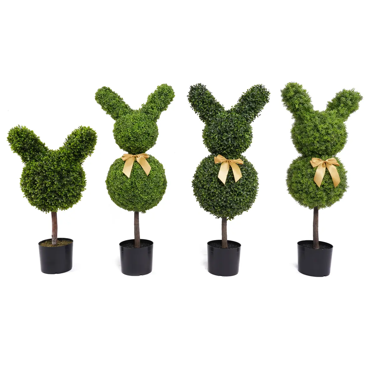 Wholesale Factory Direct Sales  Pieces in Stock Artificial Bunny Shaped Topiary Trees for Garden Ornaments Manufacturer, Supplier