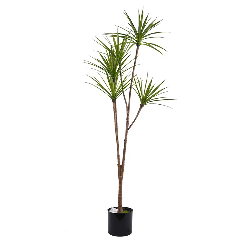 China H150cm Detachable High  Quality Green Plastic Dracaena 5 Heads 108  Leaves Potted Plant Durable Artificial Greenery Manufacturer, Factories