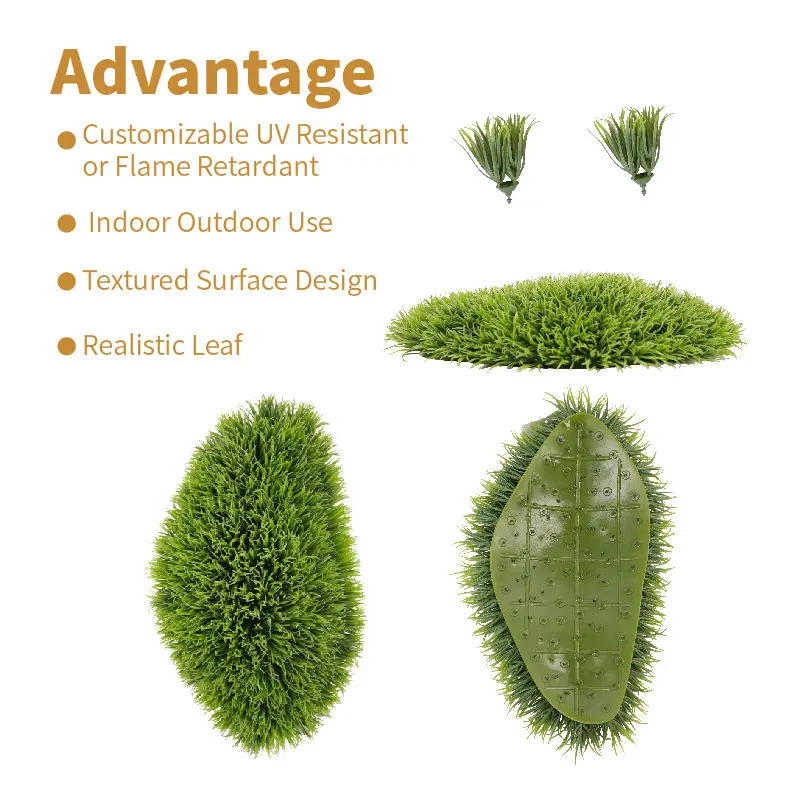Wholesale Premium Odorless Artificial Grass Turf Plant Wall Home Decor Indoor Living Room Outdoor Balcony Courtyard Enhancement PE Manufacturer, Supplier