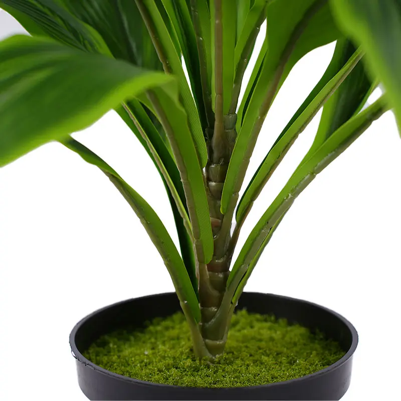 Wholesale Best Selling Artificial Plants H43cm Cordyline fruticosa leaves in pot Green  natural ecology Manufacturers, Factories