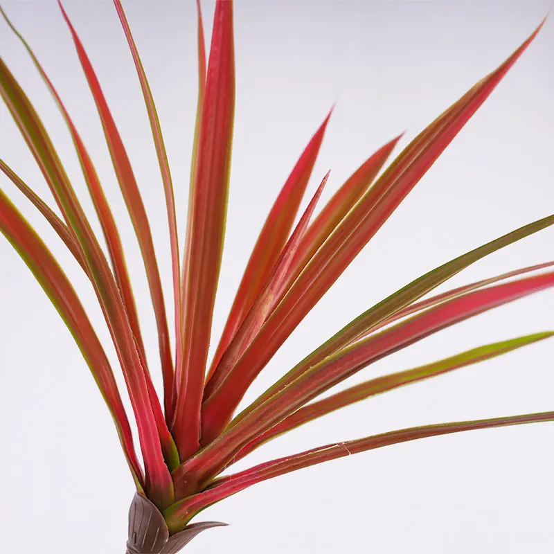 China Bionic potted decoration H185cm Red - Green Plastic Dracaena 7 Heads 162 Leaves Detachable High Quality Manufacturer, Suppliers