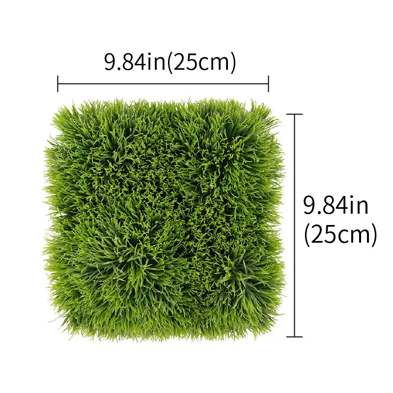China Best Value PE Artificial Grass Panels Water Resistant Durable Plant Wall Decor Indoor Cafe Restaurant Outdoor Garden Patio Suppliers, Factory