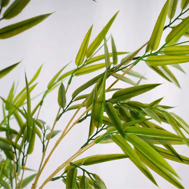 Wholesale UV Resistant Artificial Bamboo Tree 150cm Fake Bamboo Plant with 237 Leaves  Planter 3 Stems for Indoor Outdoor Decor Manufacturer, Manufacturers