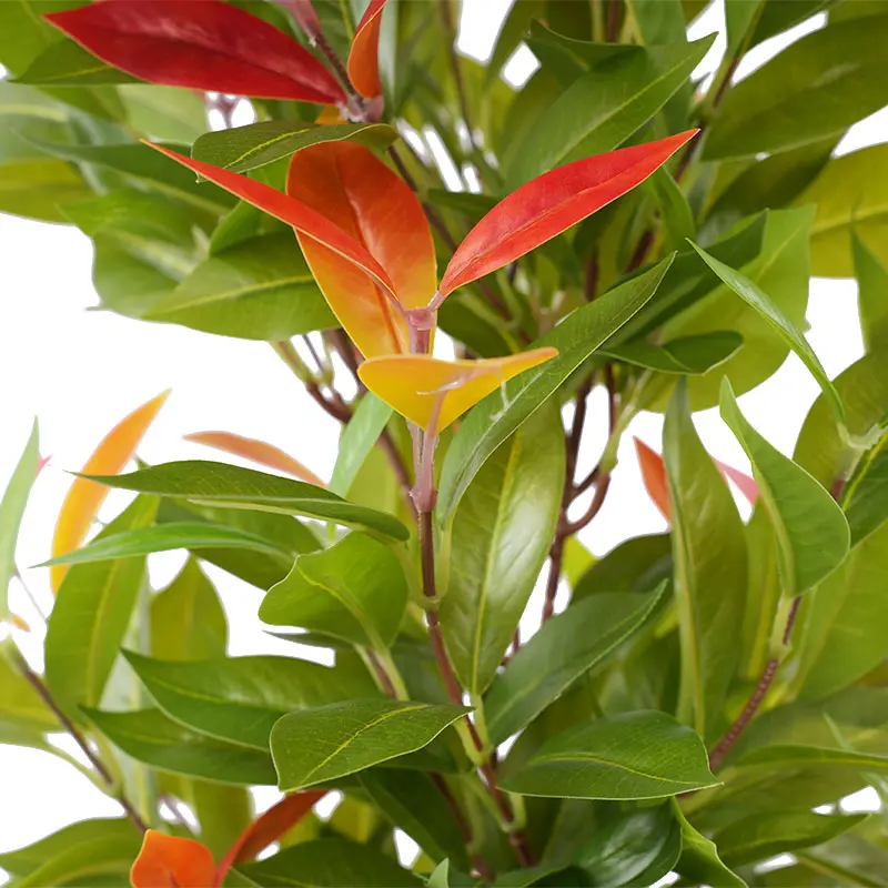 China Factory Direct Sale H90cm High Simulation Artificial Photinia Plastic Planter for Indoor Outdoor Durable Decor Manufacturer, Suppliers