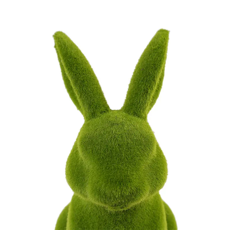 Faux Flocked Rabbit Ornament
