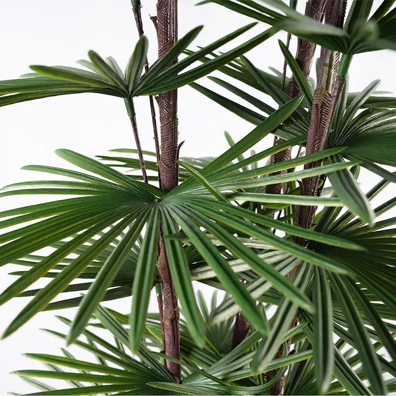 Wholesale Highly Realistic Plastic Fan Palm 210cm 3 Branches 59 Leaves Low Maintenance Decor Manufacturer, Suppliers