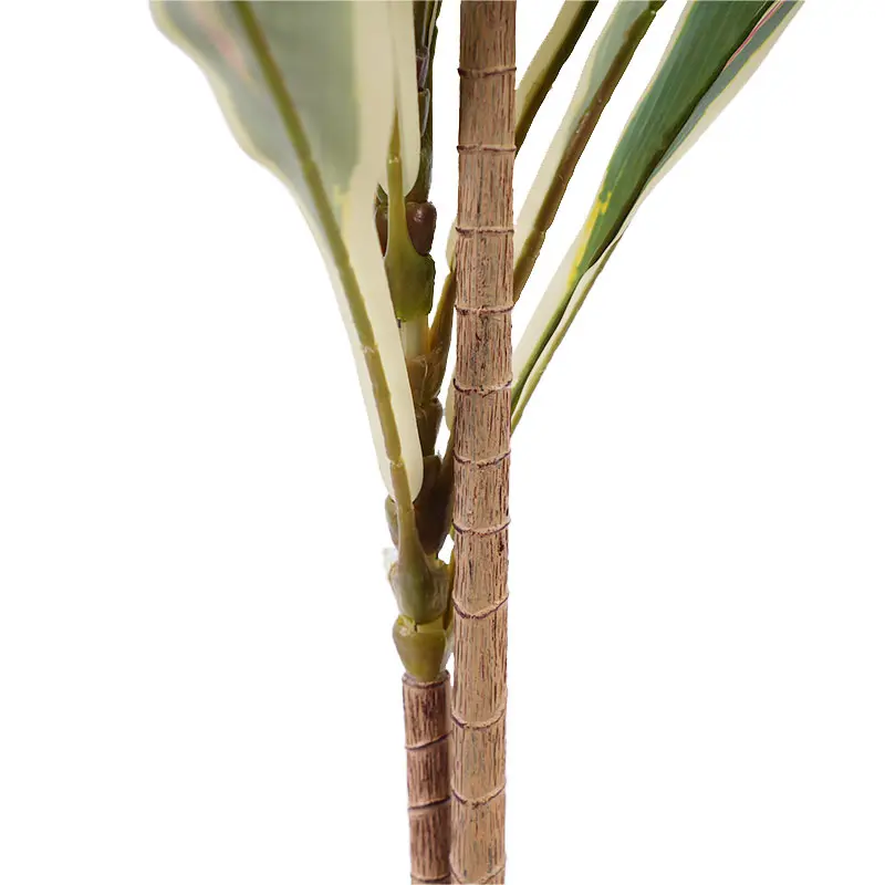 Wholesale Artificial Green Plants H90cm Cordyline Fruticosa leaves in Pot Pink-yellow Quiet Forest Breath Suppliers, Factories