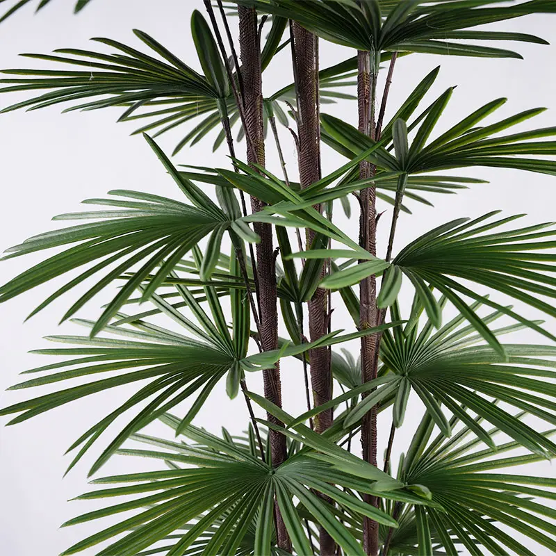 Plastic fan palm decoration