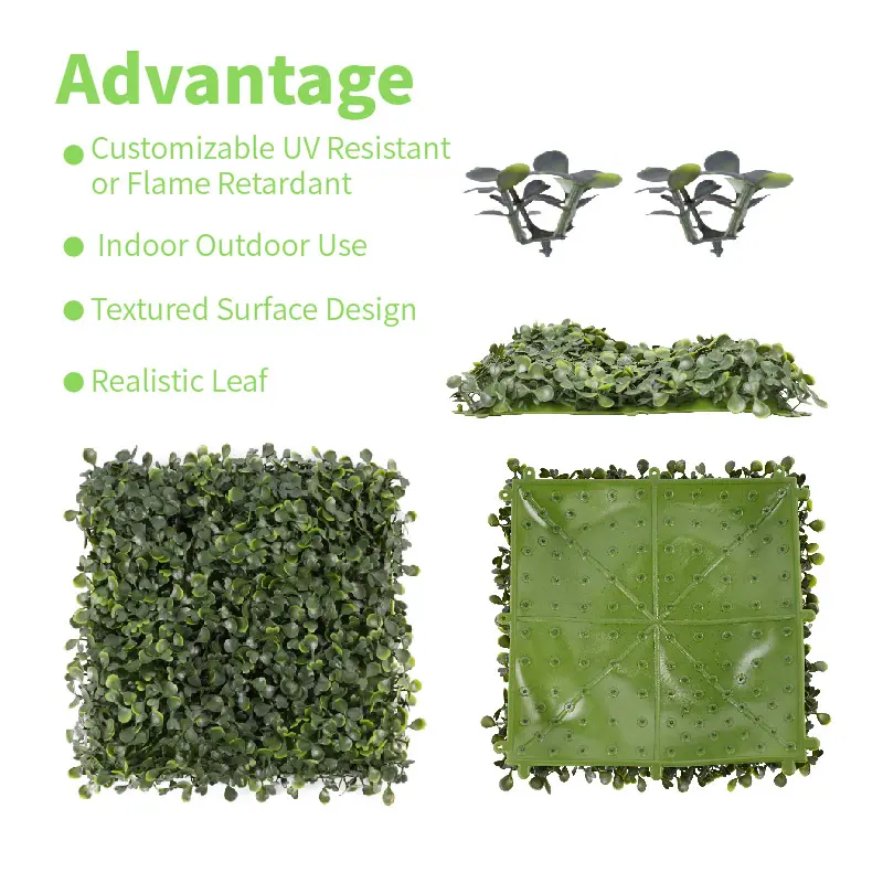 Wholesale Hot Selling Realistic Artificial Grass Panels PE Eco-Friendly Garden Decoration Indoor Outdoor Home Patio Wedding Event Venue Manufacturer, Manufacturers
