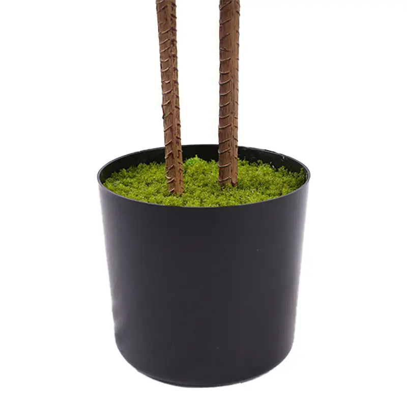 China Artificial Dracaena Plant White Green Plastic 60cm 2 Heads 30 Leaves Potted Fake Greenery Indoor Home Decor Office Decoration Plant Manufacturer, Manufacturers