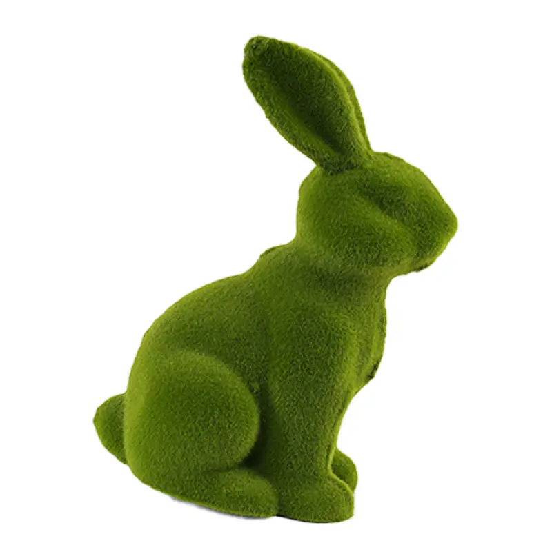 Faux Flocked Rabbit Detail