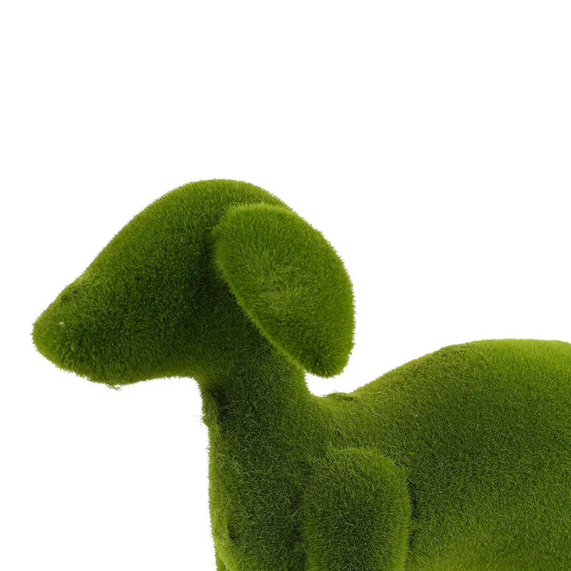 Faux Plant Puppy Decoration