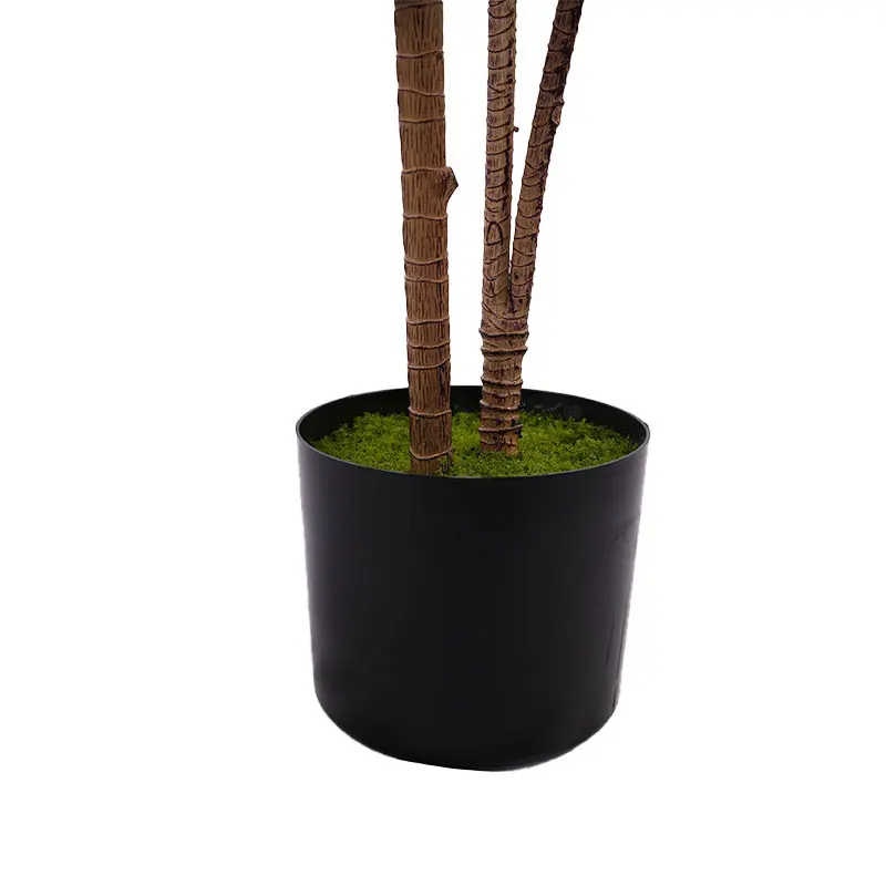 Wholesale Premium H120cm Fake Potted Dracaena marginata  4 Stems and 90 Leaves Detachable White and Green Home Garden Office Wedding Decor Manufacturer, Factory