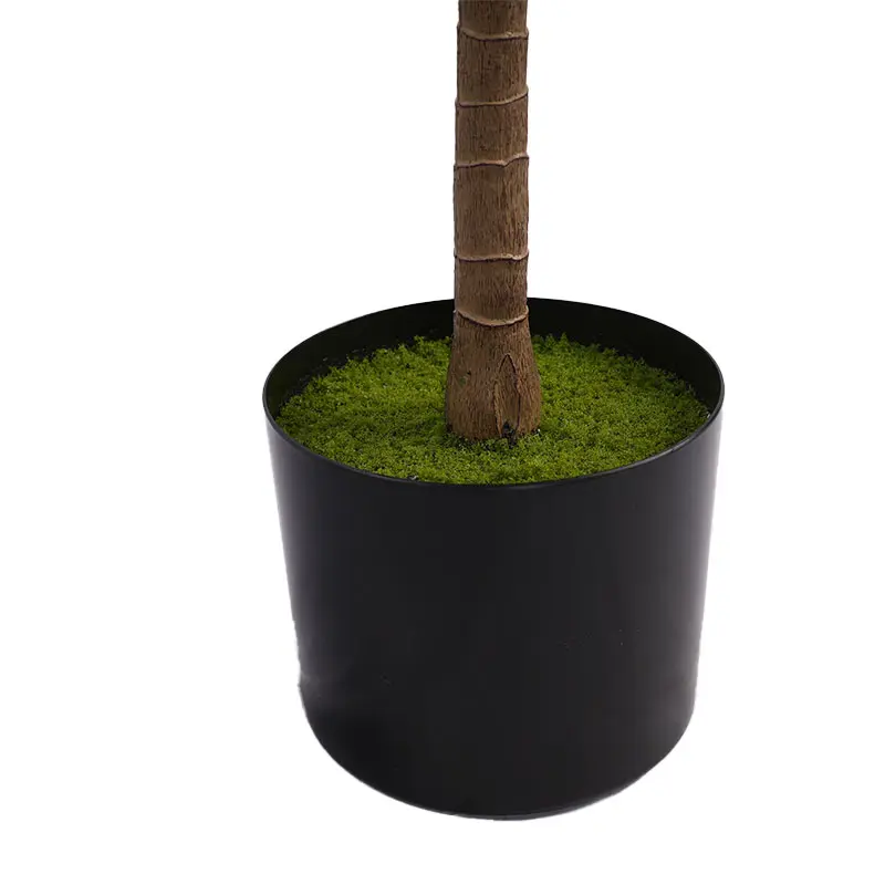 China Hot selling H185cm Plastic Dracaena 7 Heads 162 White Green Leaves in Pot Detachable Space Decoration Focus Supplier, Factories