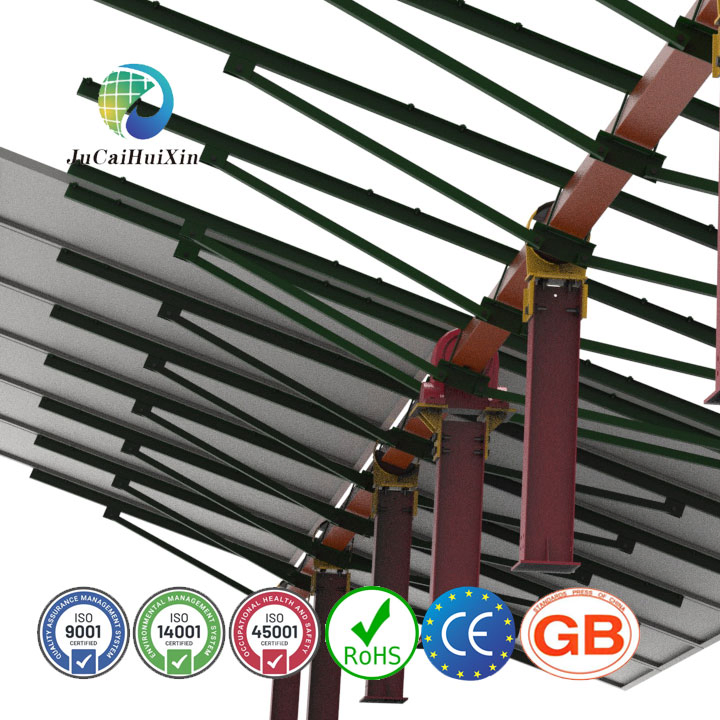 Durable Steel Frame Residential Single Axis Solar Tracker System